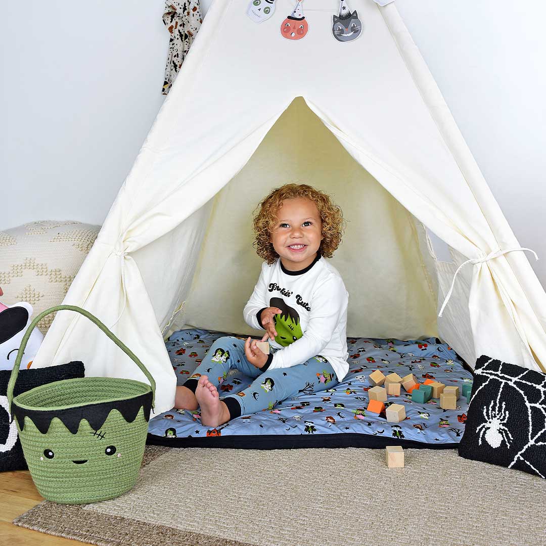Lucy's Room Monster Party Halloween Luxury Bamboo Quilt