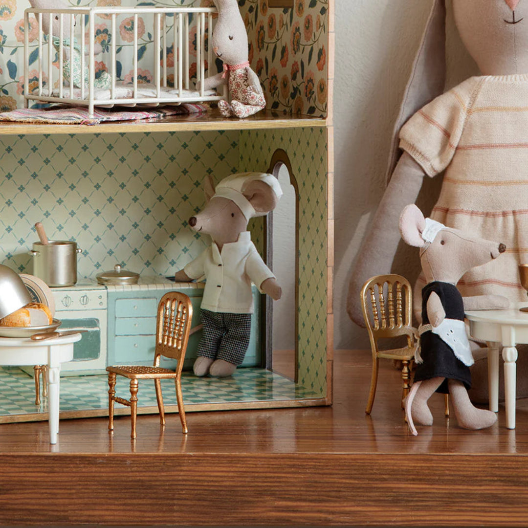 Maileg Mouse Chair - Gold