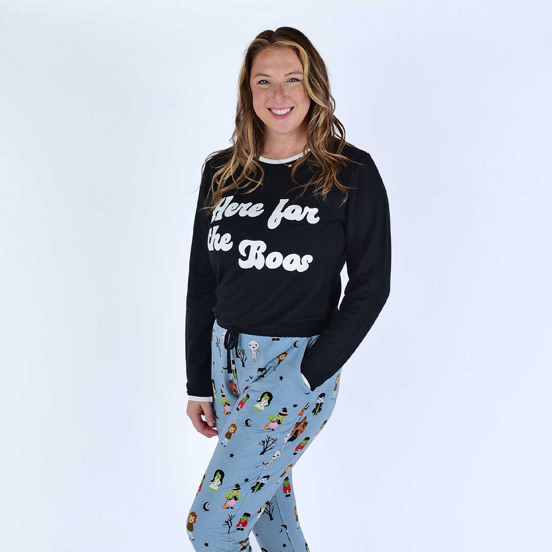 Here for the Boos Halloween Bamboo Women's Top