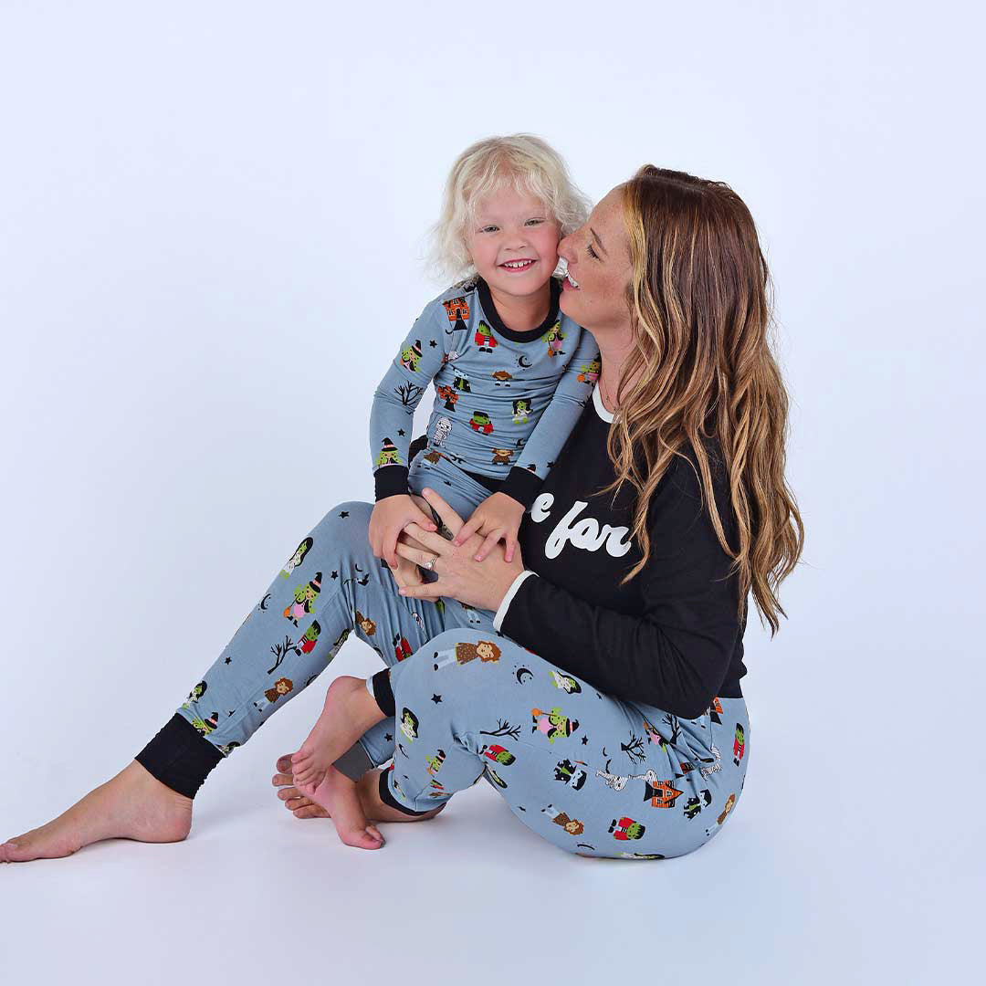 Monster Party Halloween Bamboo Women's Jogger Pajama Pants