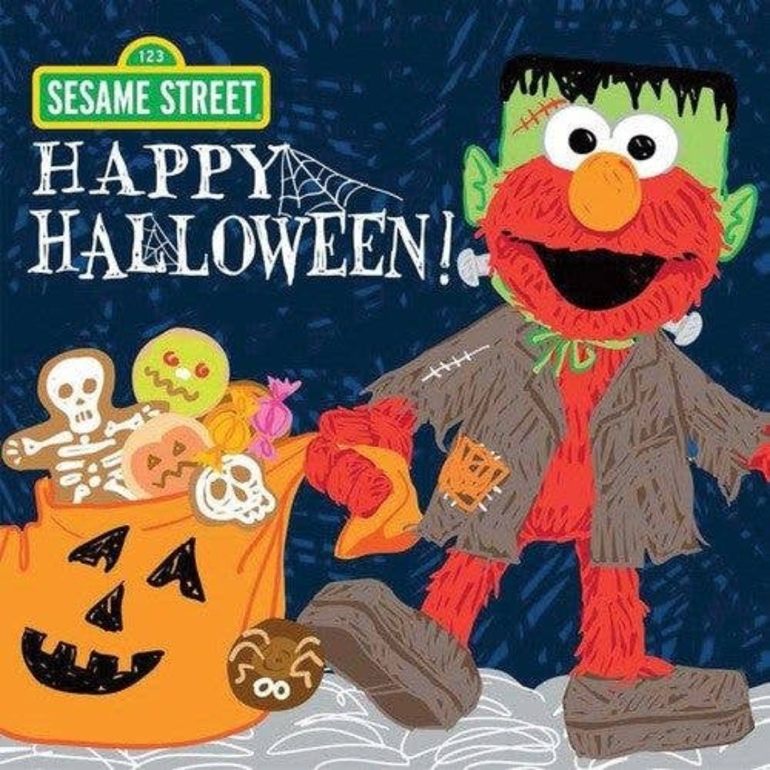 sesame street halloween themed book