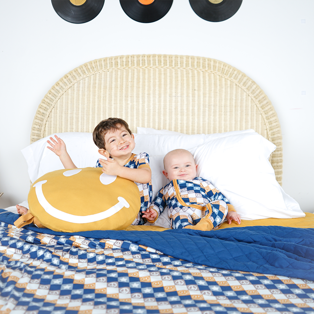 Lucy's Room Smiley Face Bamboo Pillow