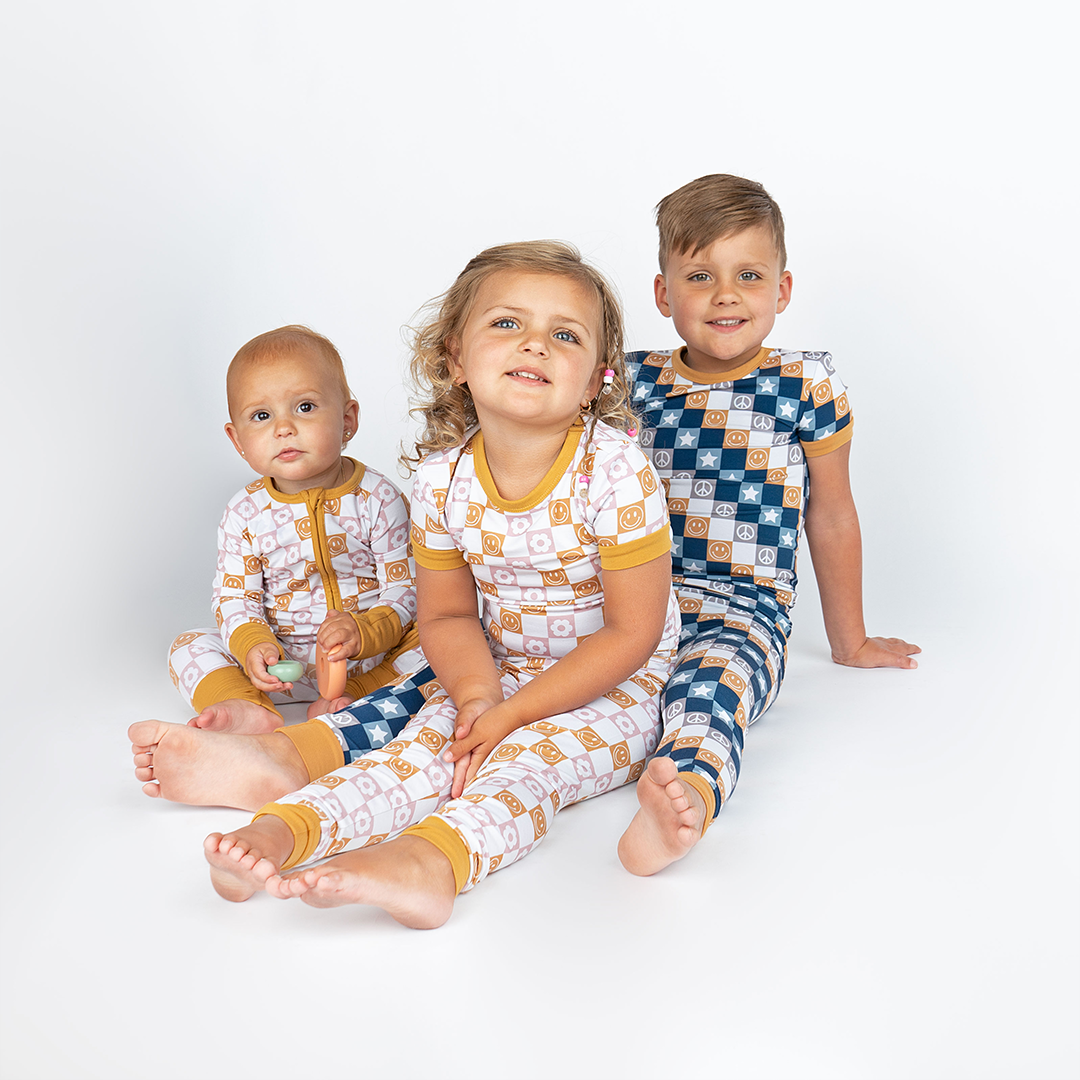 Happy Daze Pink Bamboo Baby Pajama
