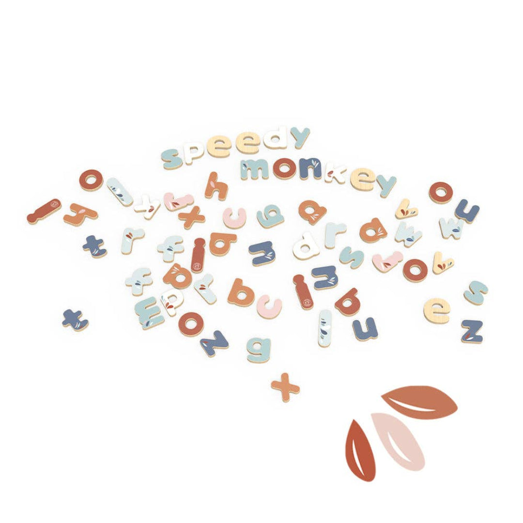 multi colored alphabet magnetic letters