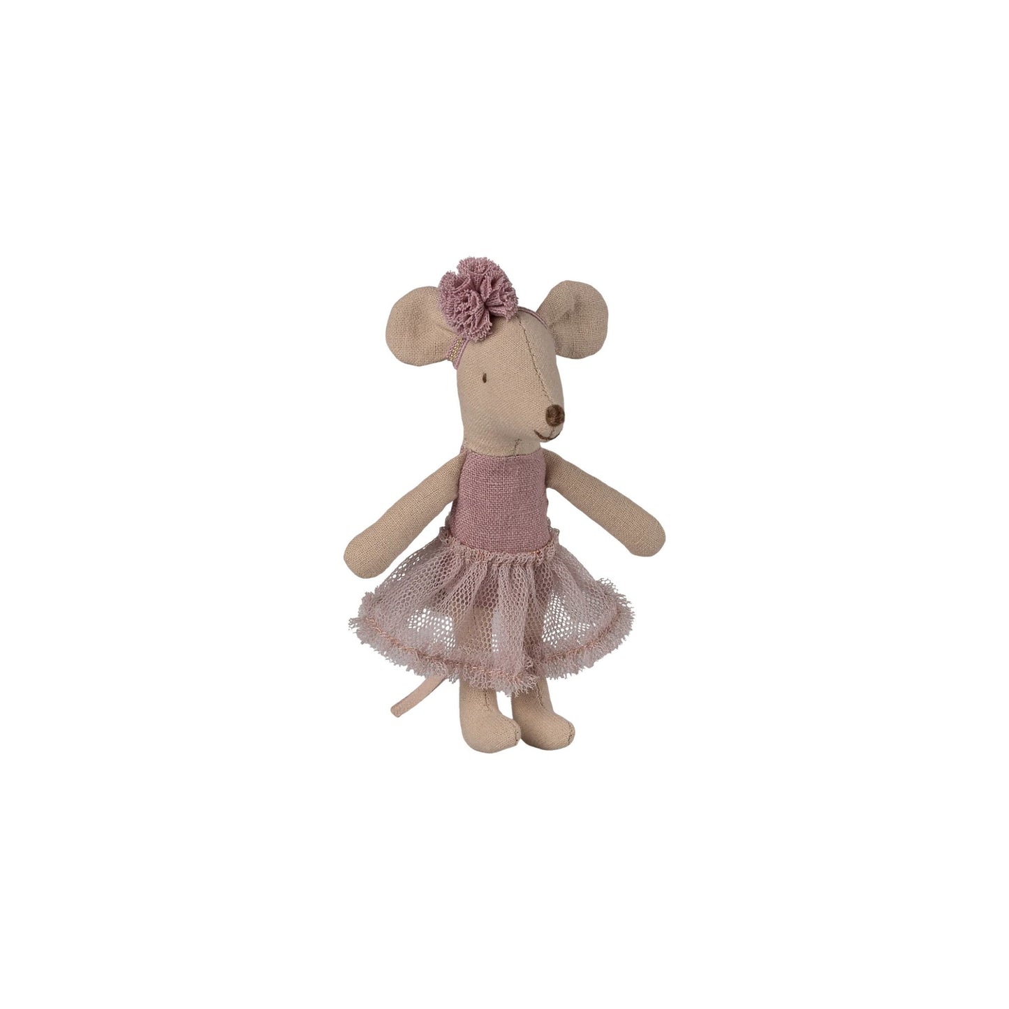 Mouse ballerina in a white background