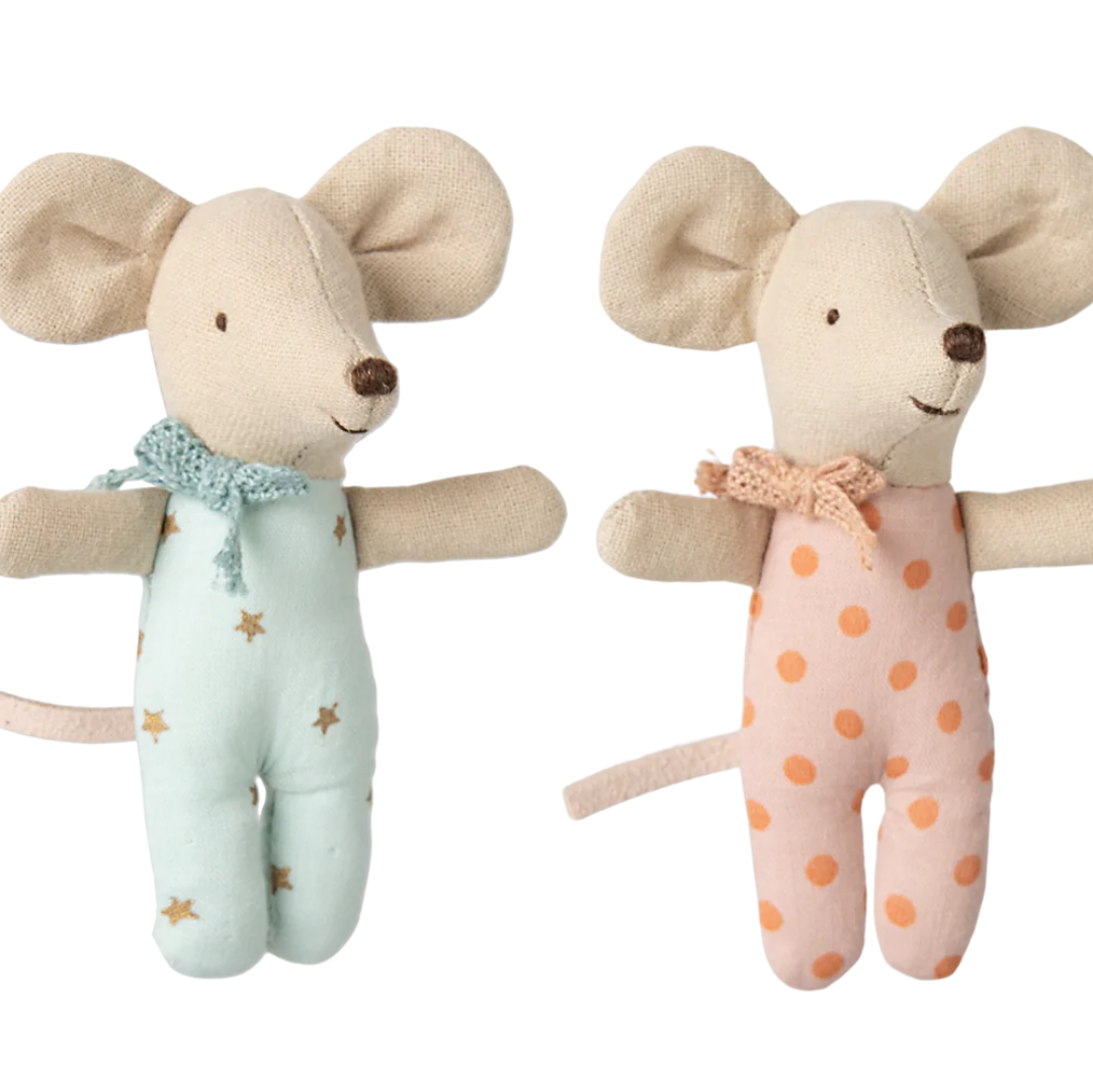 Maileg Baby Twin Mice in Matchbox