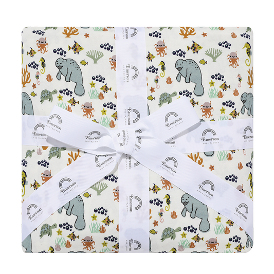 the "manatee" twin sized bamboo blanket.v