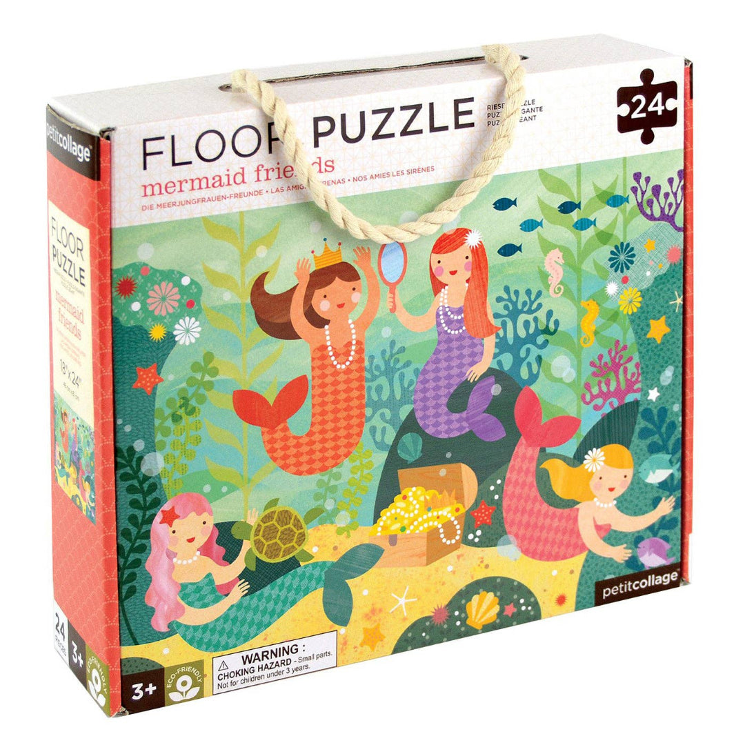a giant mermaid themed floor puzzle