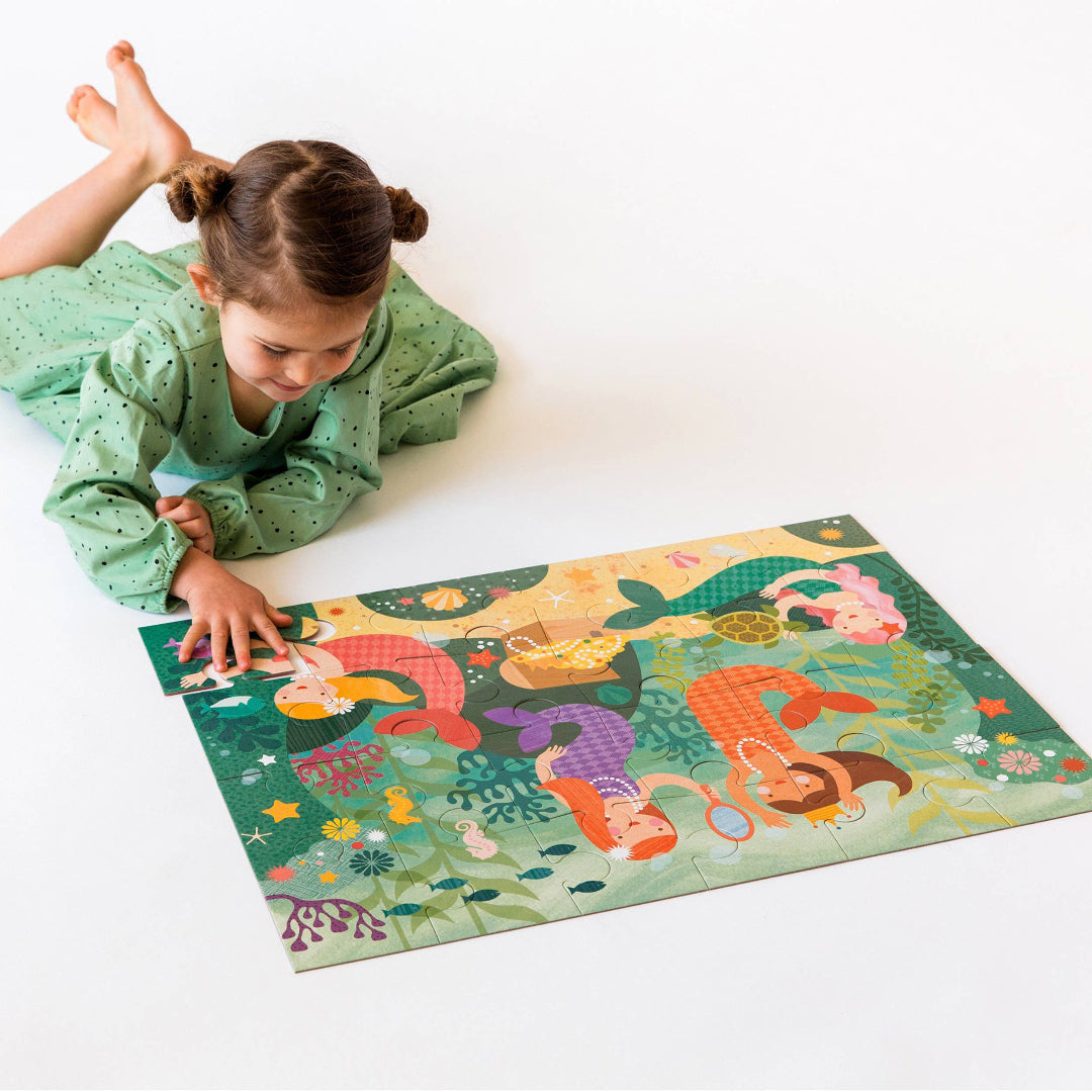 giant mermaid themed floor puzzle