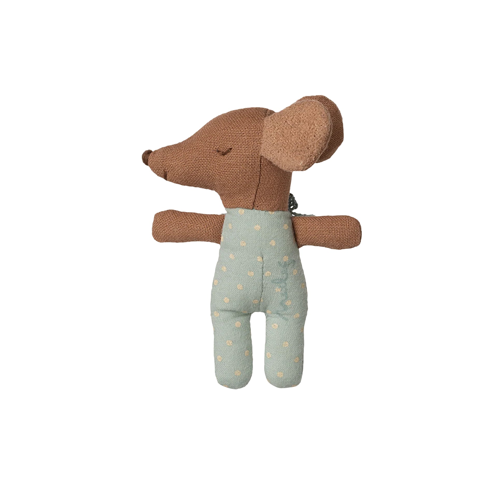 Blue Sleepy Wakey Baby Mouse flat lay