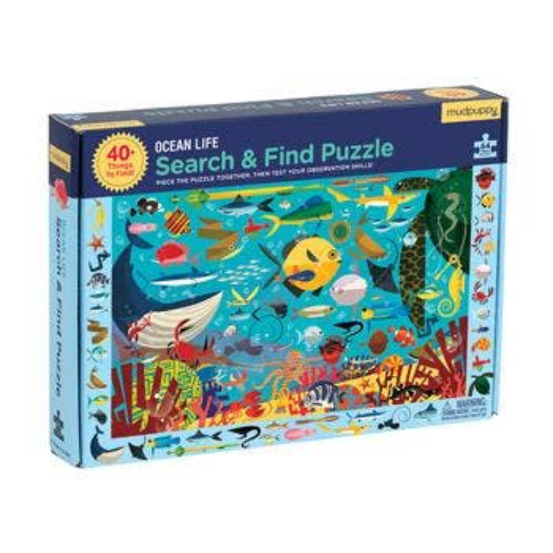 an ocean life themed puzzle thats also a search and find game