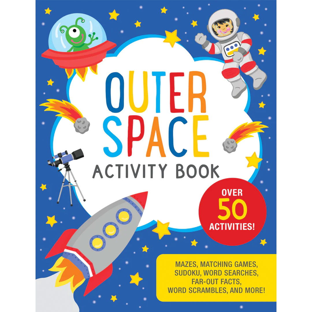 an activity book about outer space