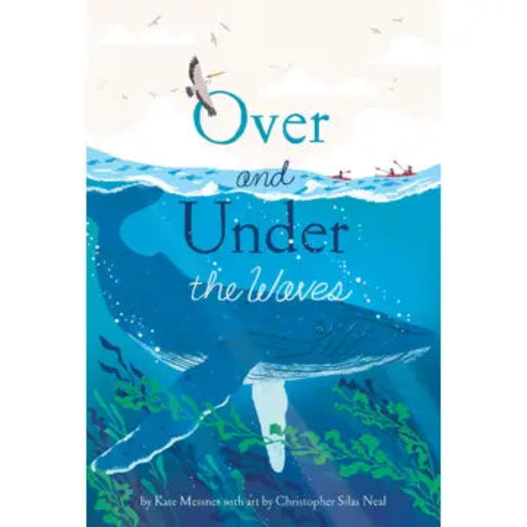 hard cover book about over and under the waves