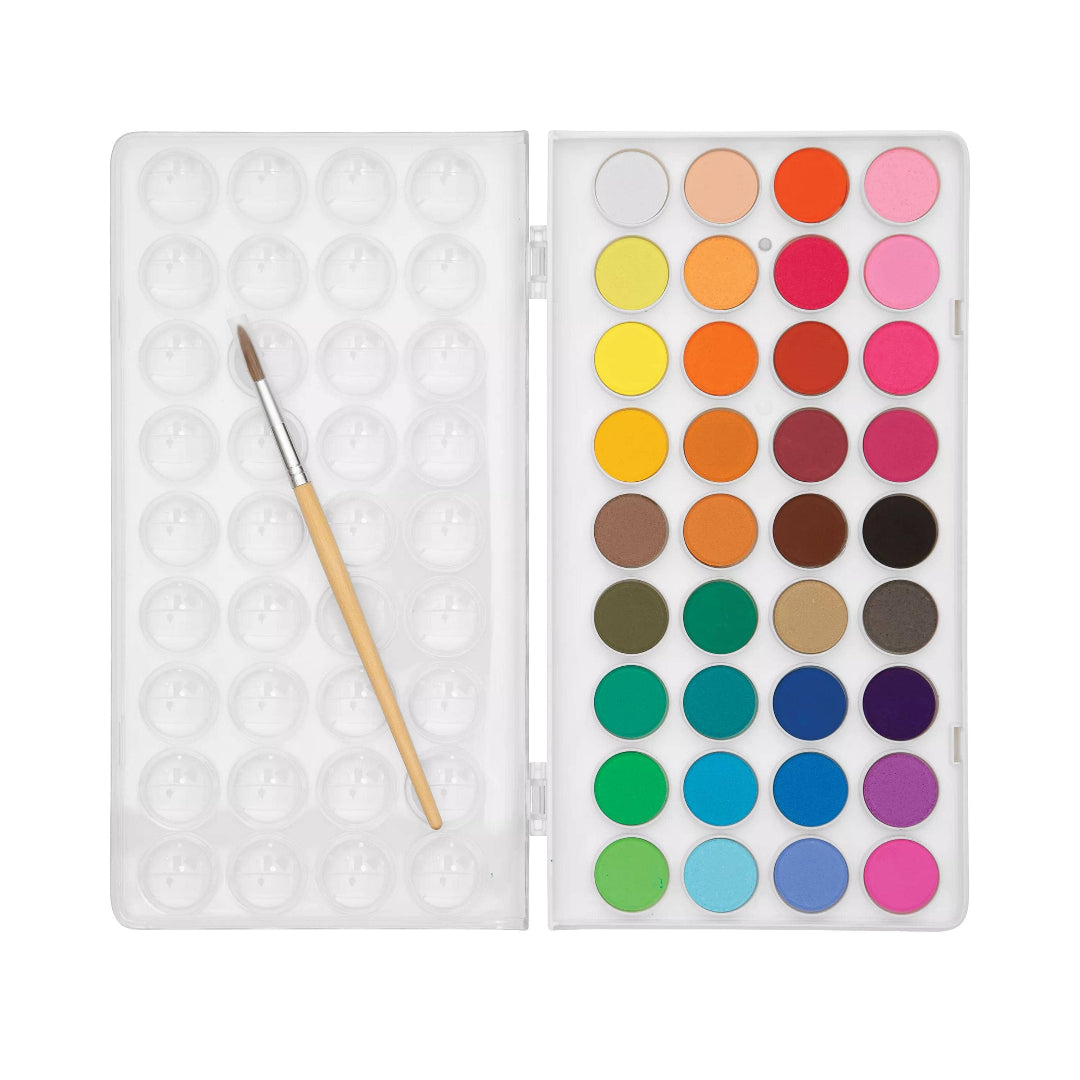 36 colors of watercolor paints