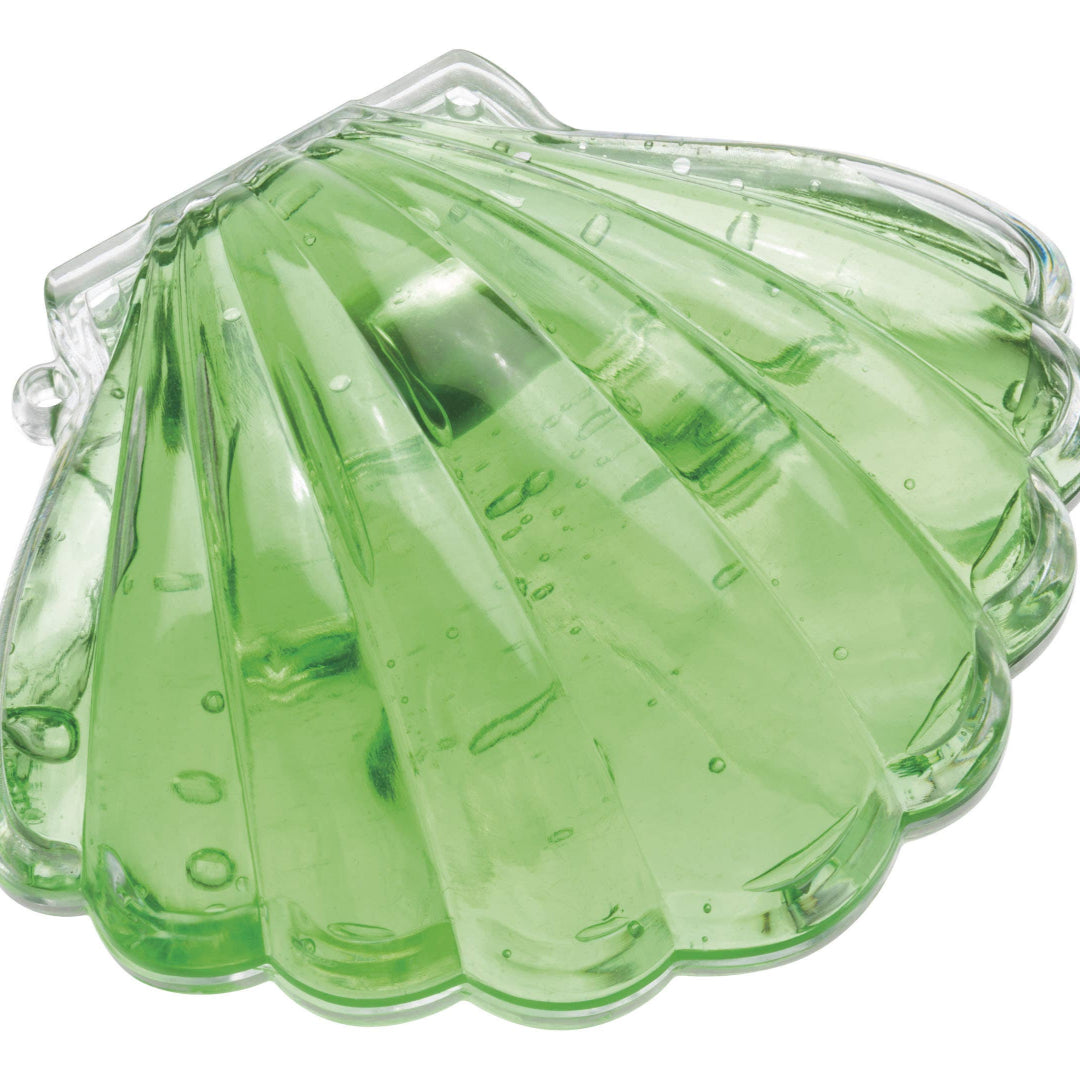 neon green putty in a pearl shaped container
