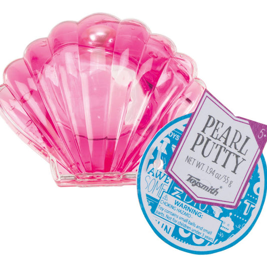 bright pink putty in a pearl shaped container