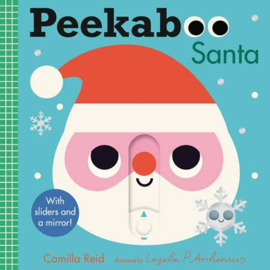 interactive christmas book called peekaboo santa
