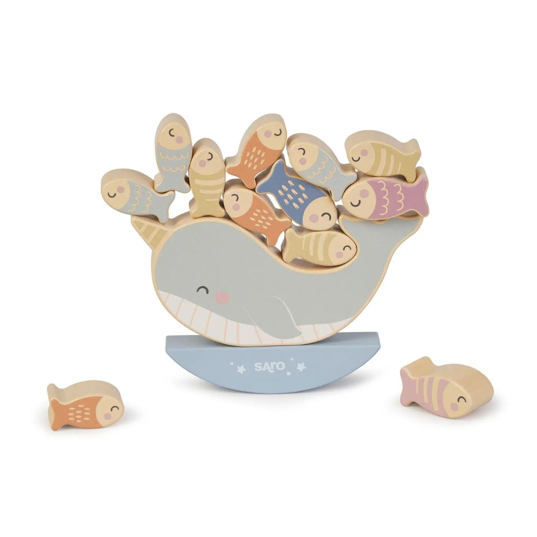 wooden sea life seesaw toy