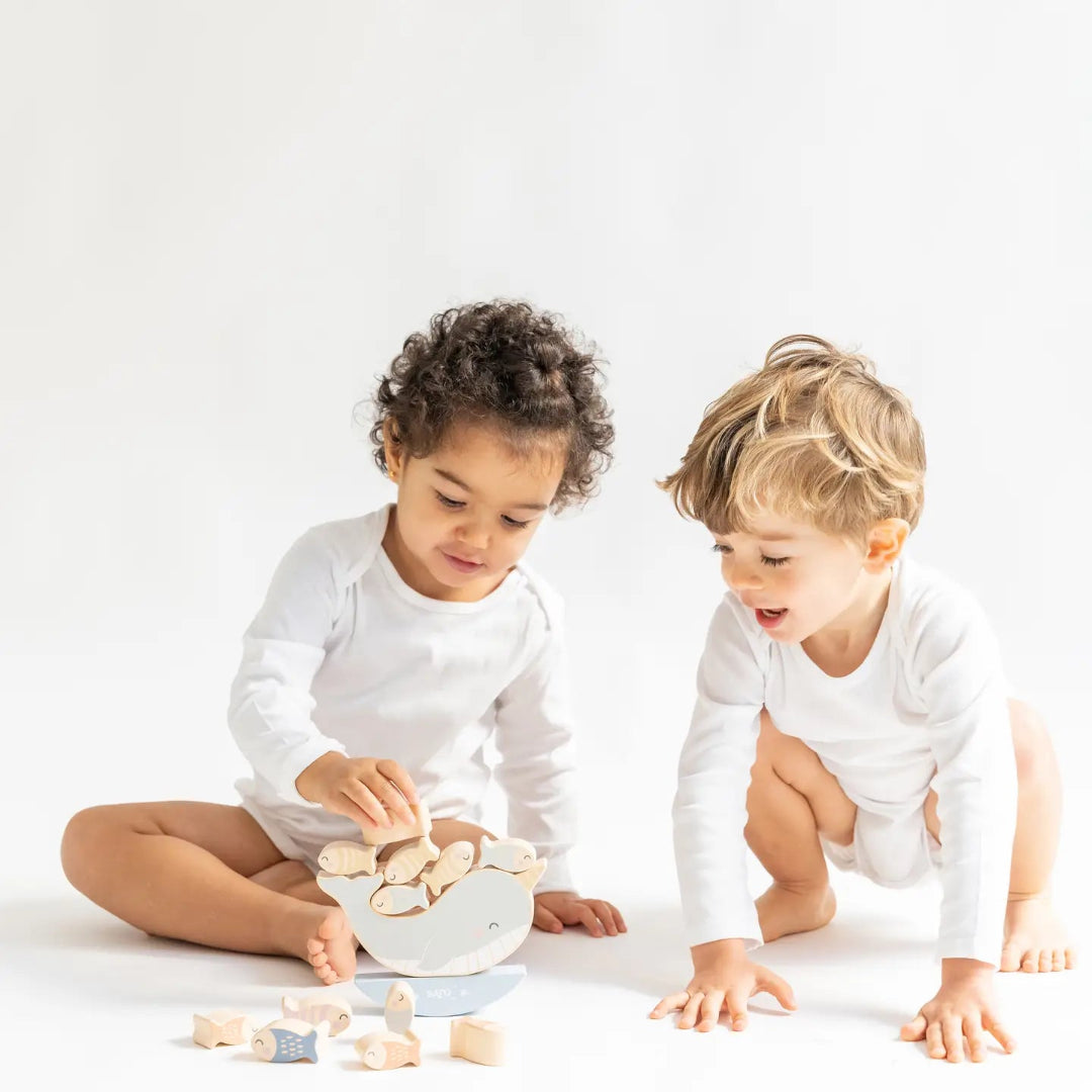 wooden sea life seesaw toy