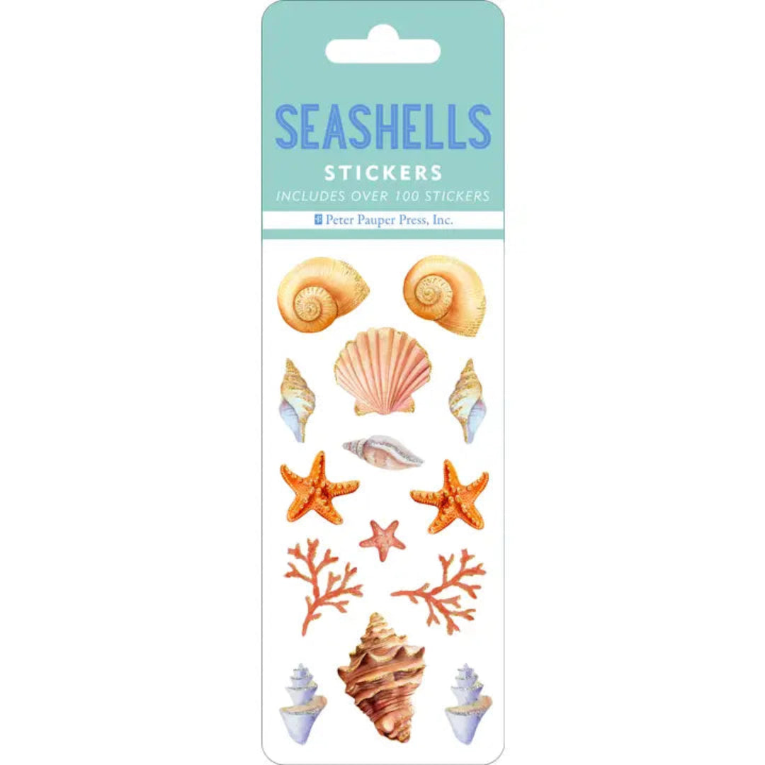 6 sheets of shell stickers