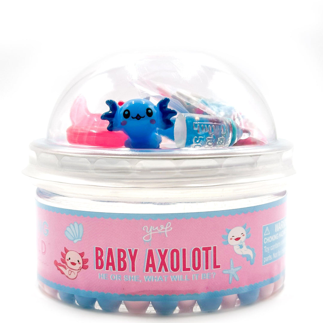 baby axolotl themed slime