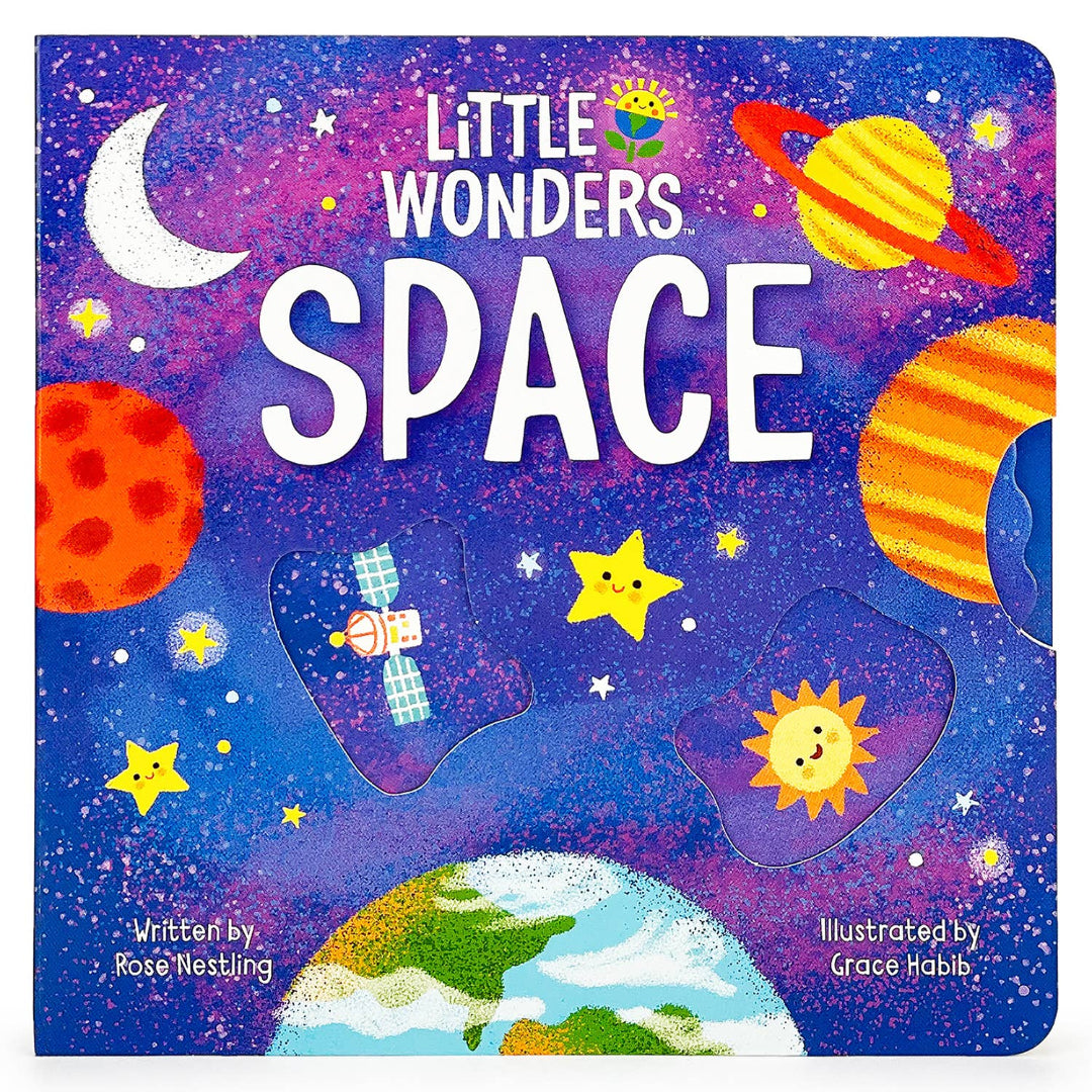 hard cover book on space