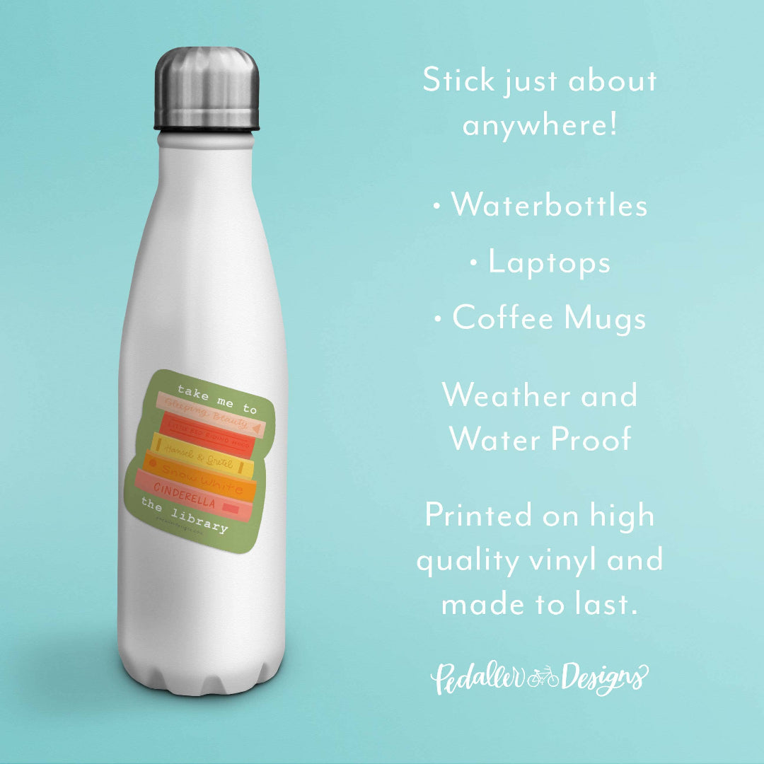 Take me to the Library Bookish Vinyl Sticker