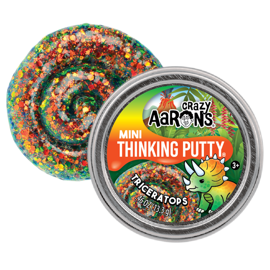 triceratops themed thinking putty
