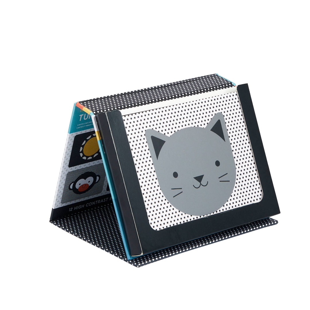 tummy time peekaboo baby toy with a cat face image