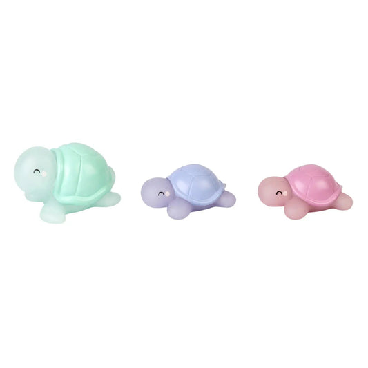 set of 3 color changing turtle bath toys