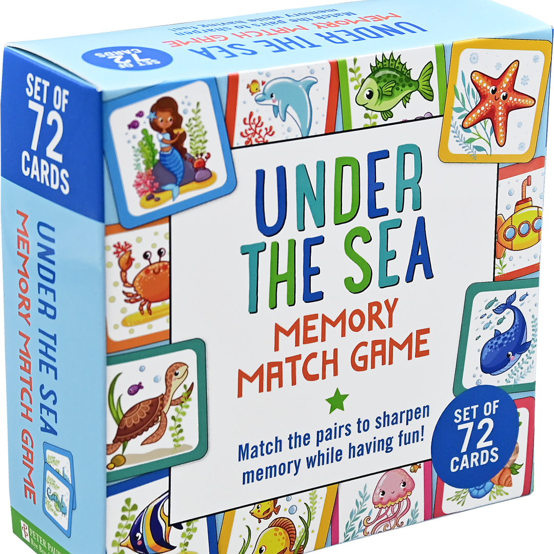 under the sea themed memory matching game