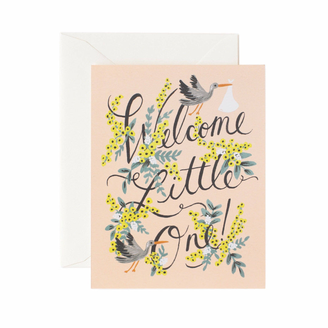 welcome little one! new baby card