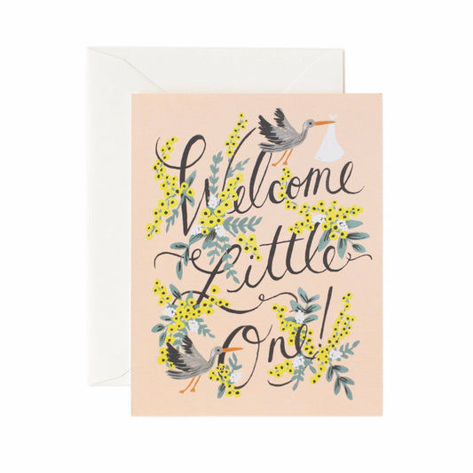 welcome little one! new baby card