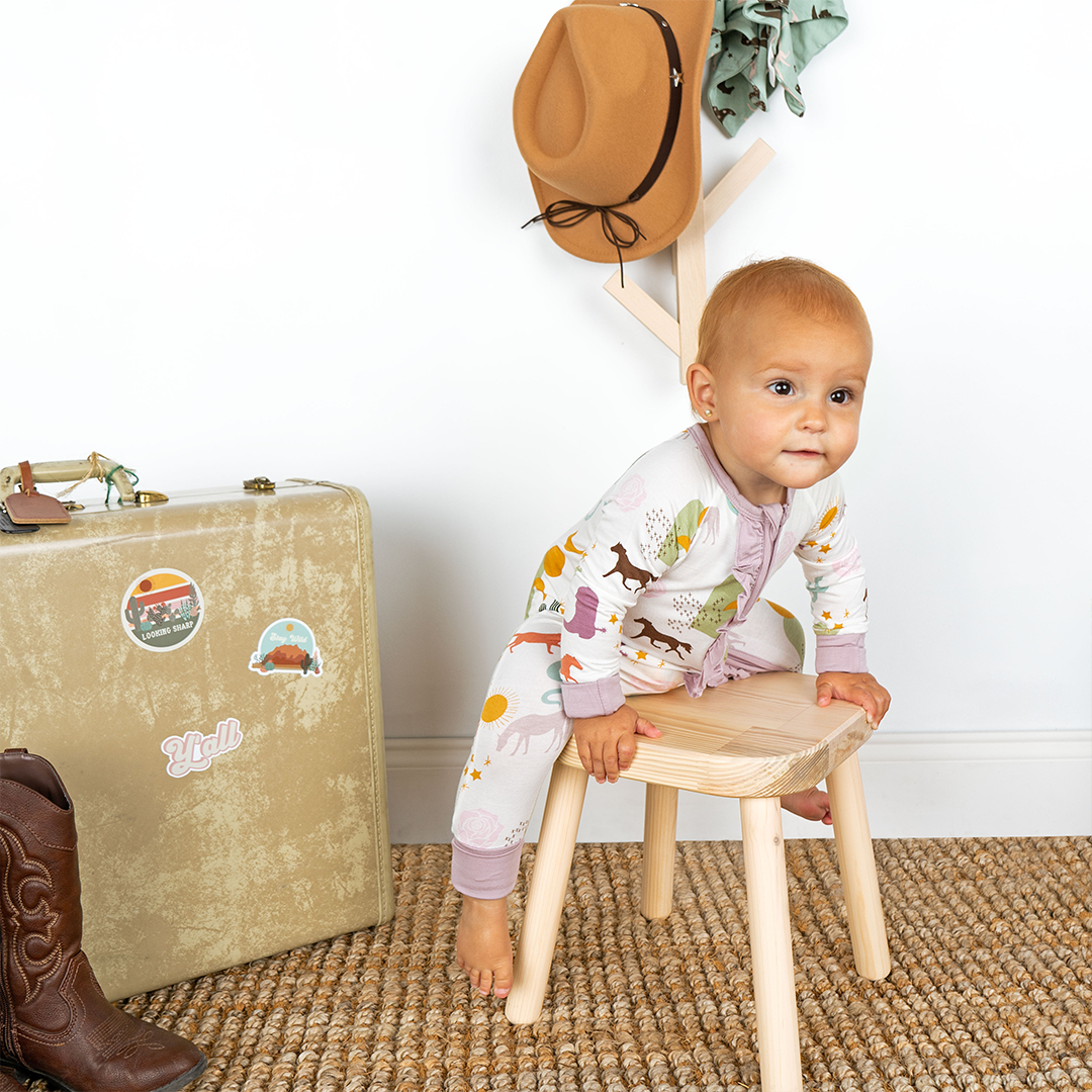 Wild and Free Western Bamboo Baby Pajama