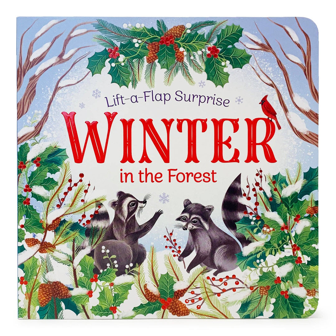 a lift-a-flap surprise book called winter in the forest