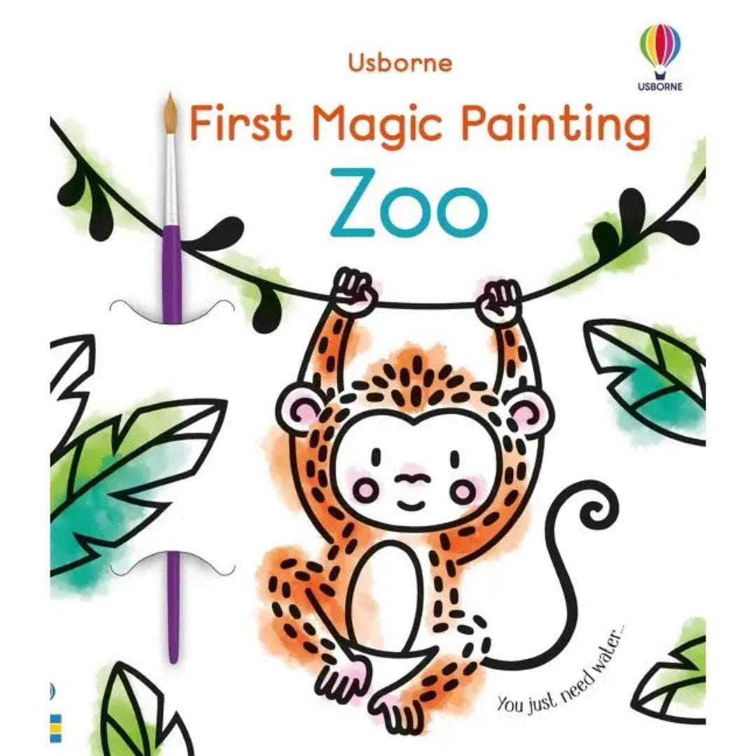 zoo themed first magic painting book