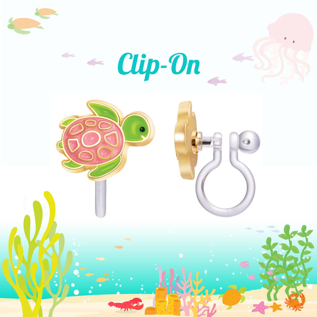 Turtle-y Awesome Clip-On Cutie Earrings
