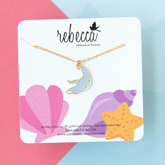 Stingray Pendant Childrens Charm Necklace