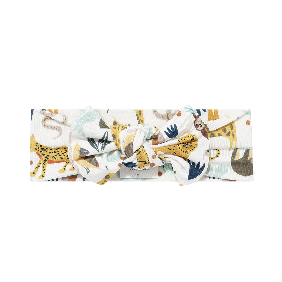 Jungle Friends Viscose Bamboo Baby Headband