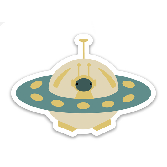 Lucy's Room UFO Alien Sticker
