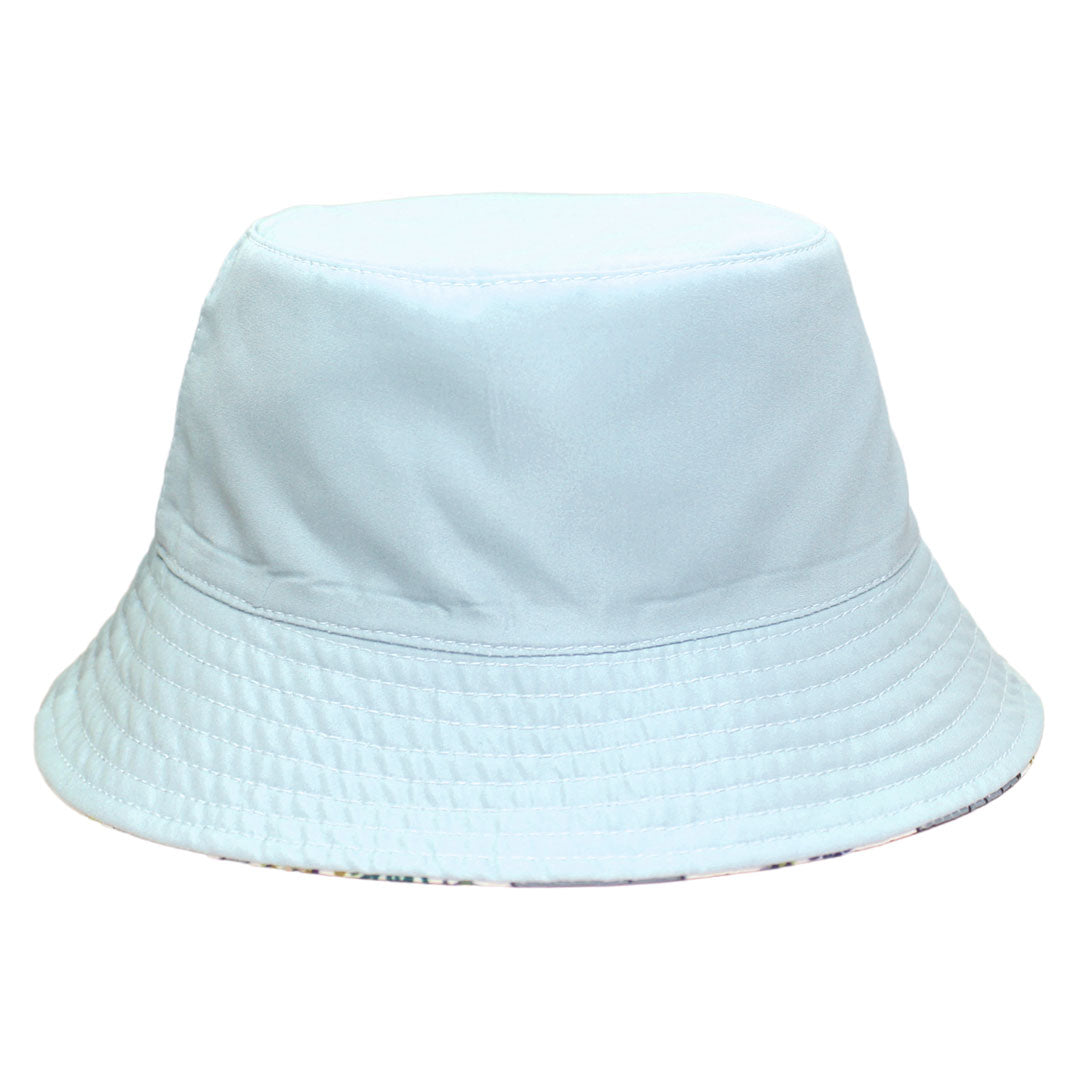 Manatee and Blue Surf Reversible Bucket Hat