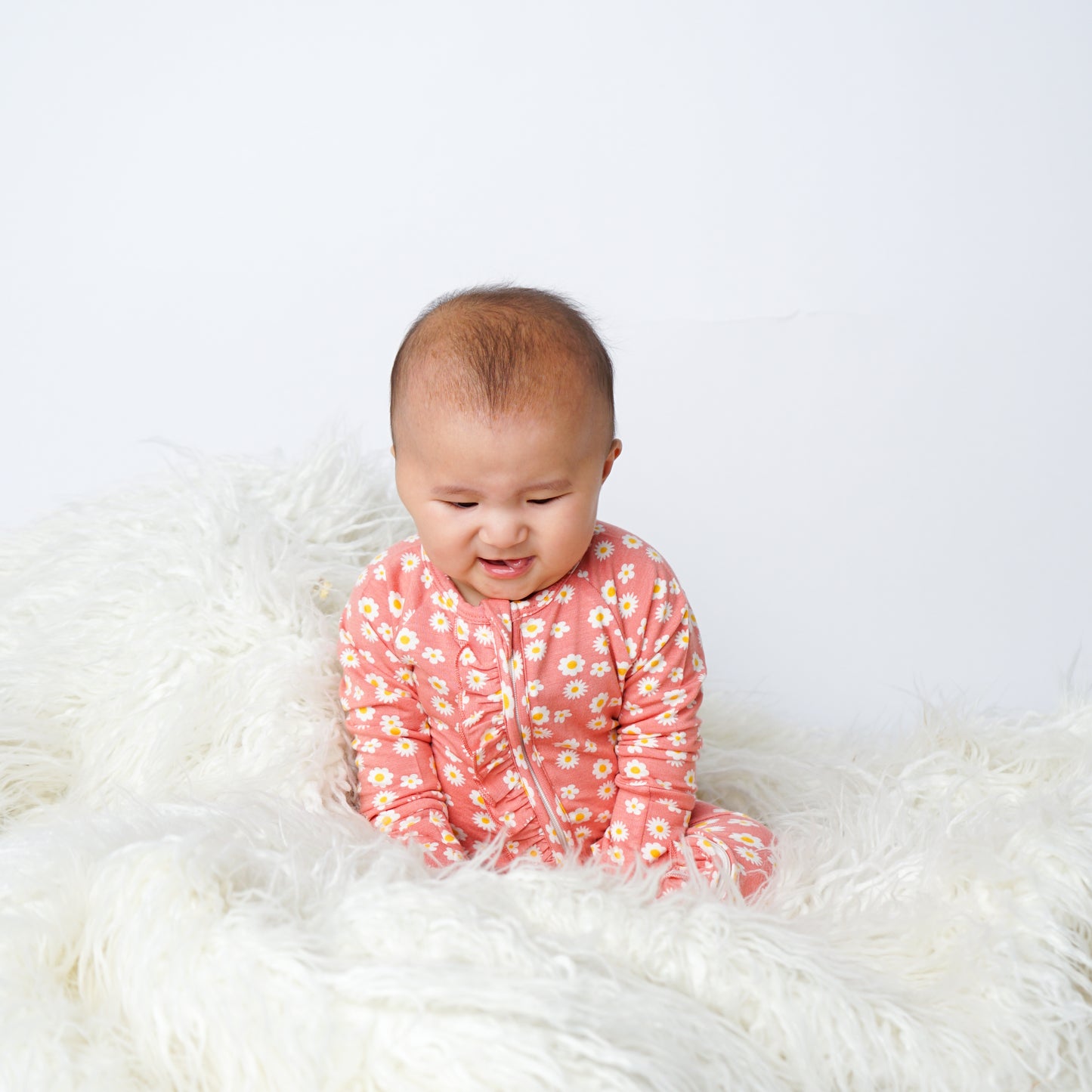 Rose Daisy Baby Convertible Bamboo Zippy Pajama