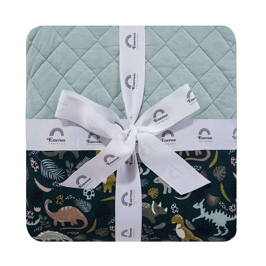 Dinosaur Twin Size Bamboo Quilt