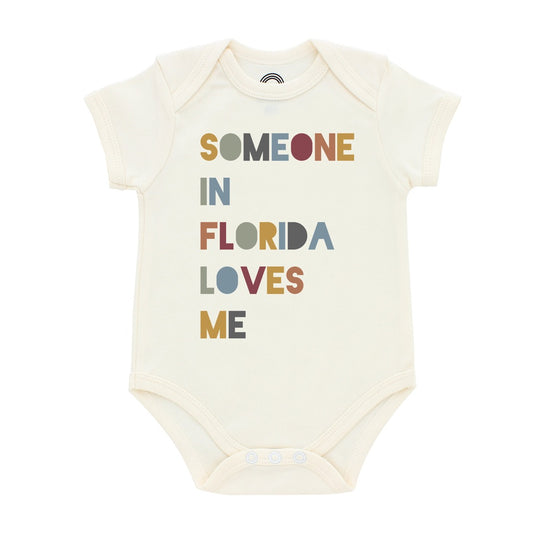 someone in florida loves me fl baby onesie cotton soft