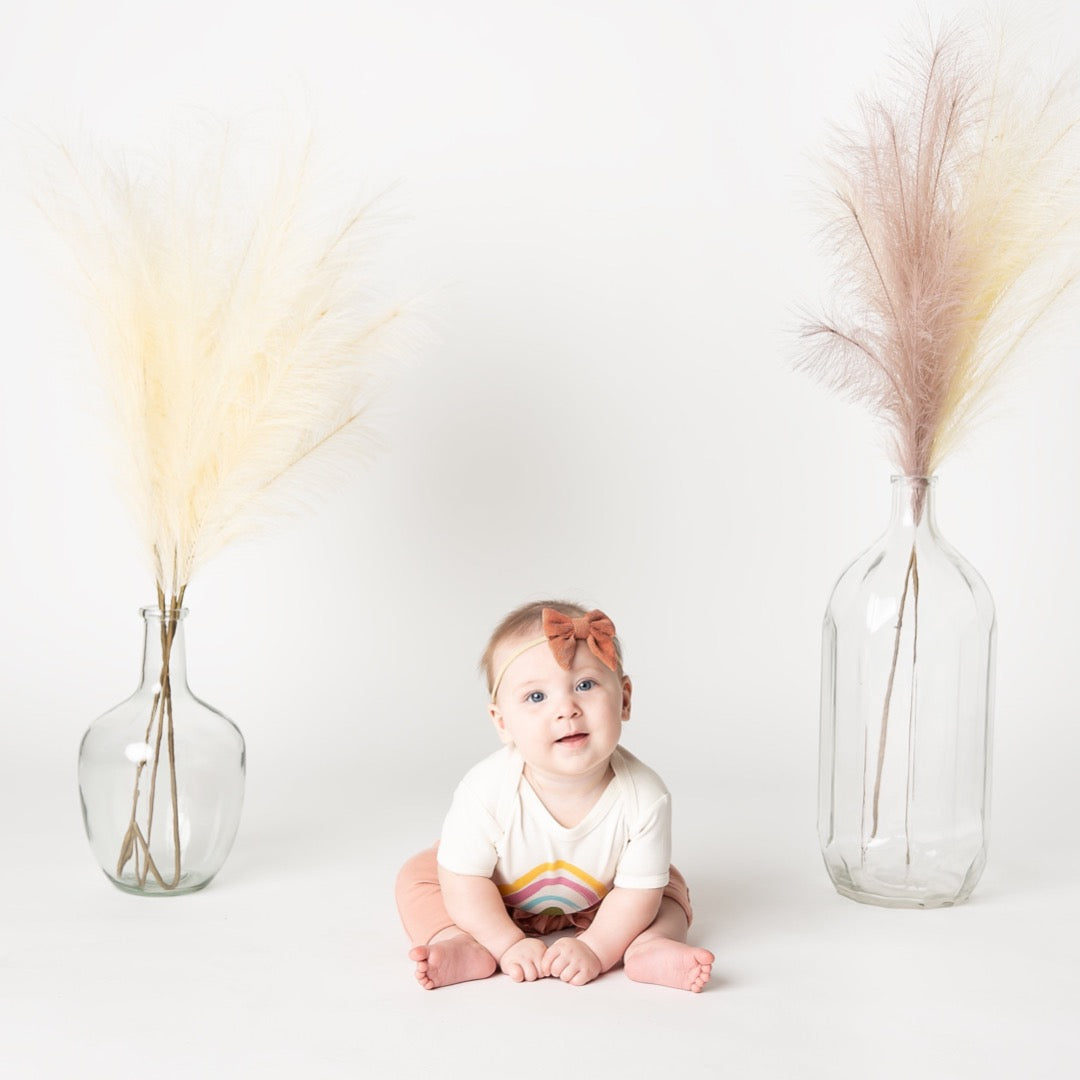 cotton baby girl onesie jogger pants fall outfit