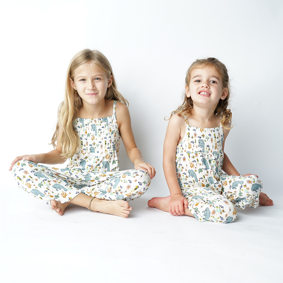 Manatee Viscose Bamboo Spaghetti Strap Romper