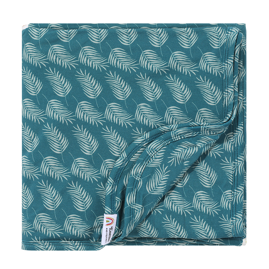 Palms in Paradise Luxury Bamboo Blanket
