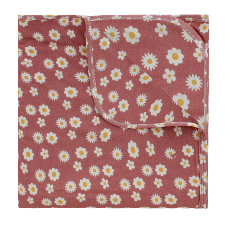 Rose Daisy Luxury Bamboo Blanket