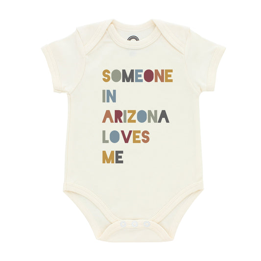 Someone in Arizona Loves Me Short Sleeve Baby Onesie
