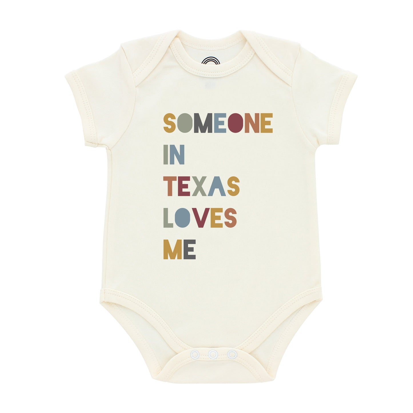 Someone in Texas Loves Me Short Sleeve Baby Onesie